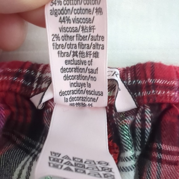 Victoria's Secret Women's Pajama Bottoms Pants Sz Small Plaid Pockets Drawstring - Picture 11 of 15